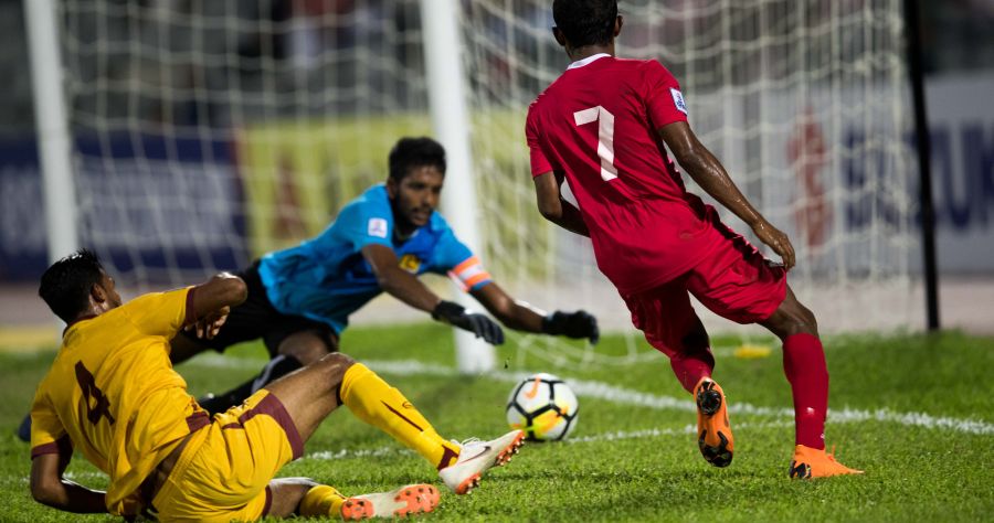 Maldives Goalkeeper Faisal's heroics in the Late Stages help Maldives to a Stalemate against Sri Lanka