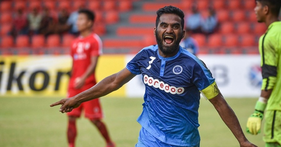 HAT-TRICK HERO, ASHFAG , EARNS A SPOT IN AFC CUP TEAM OF THE WEEK.